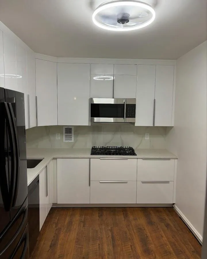 Renovated kitchen with quartz countertops in LaFayette